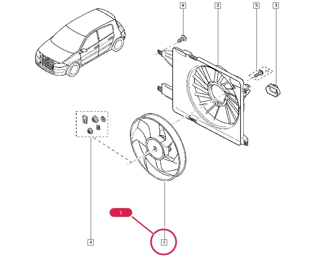BM00 — Upholstery - Electricity › 87 Electrical assistance apparatus / Fan