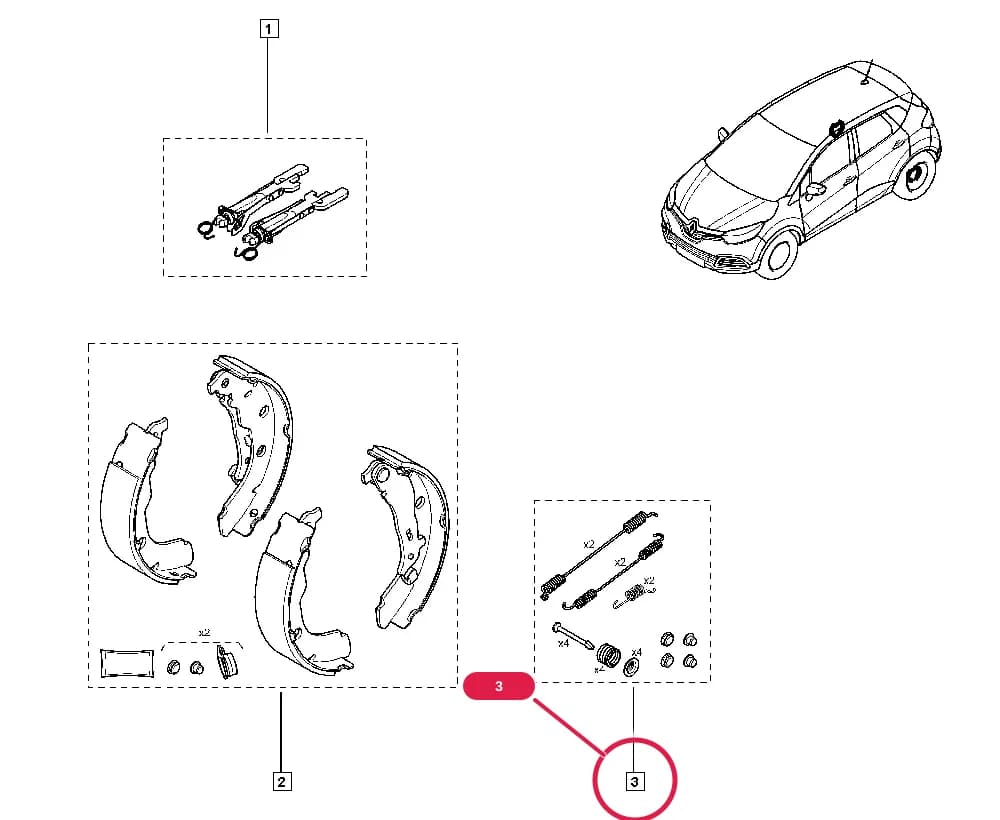 NFAB = H, Driveability = 4x4 — H5A4 — Manual › 34 Rear non-bearing elements / Drum brakes