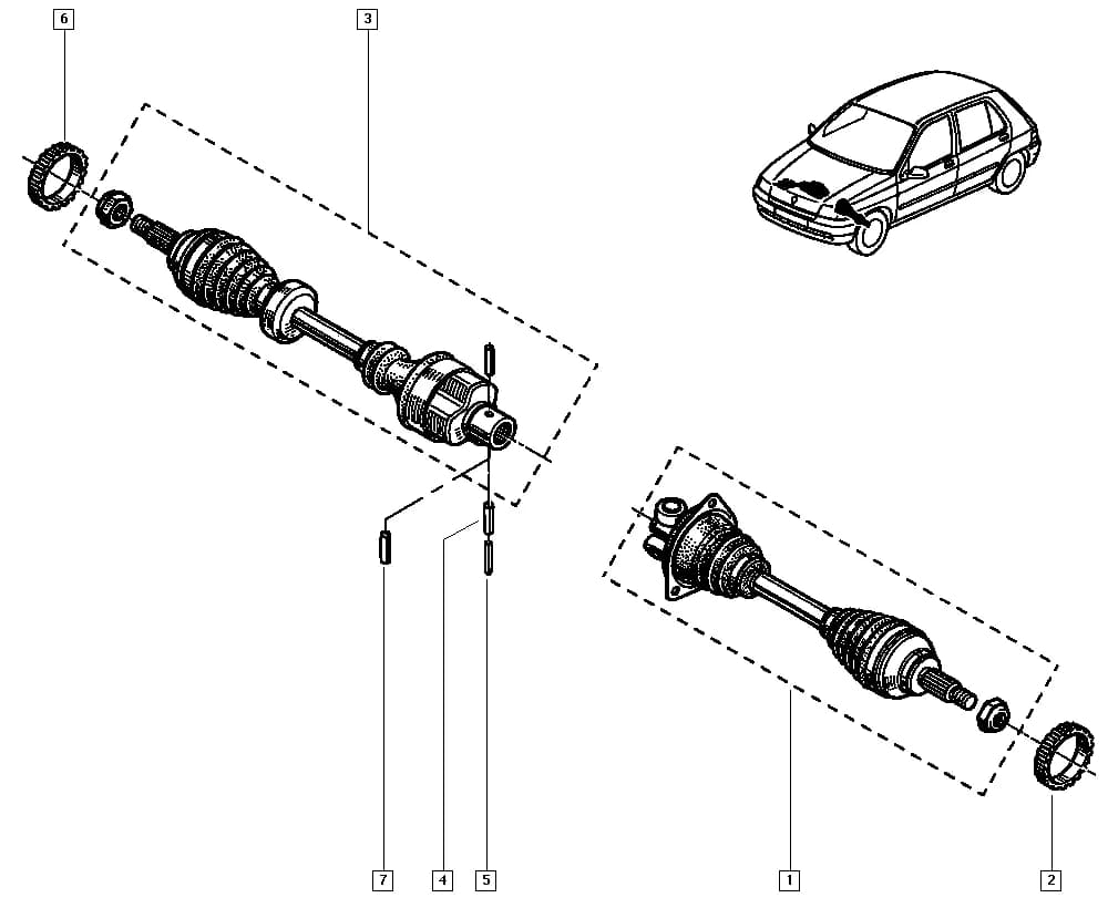 557B — Manual › 29 Driveshaft / Driveshaft
