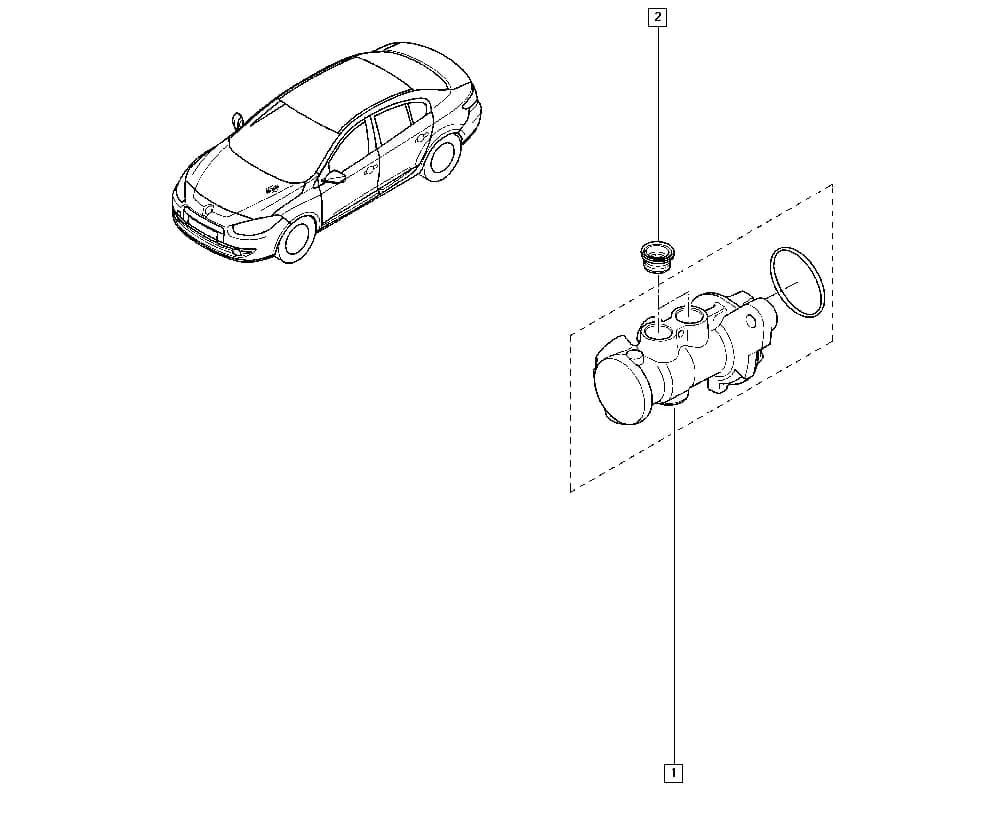 B301 — Manual › 37 Pedal assembly / Brake master cylinder