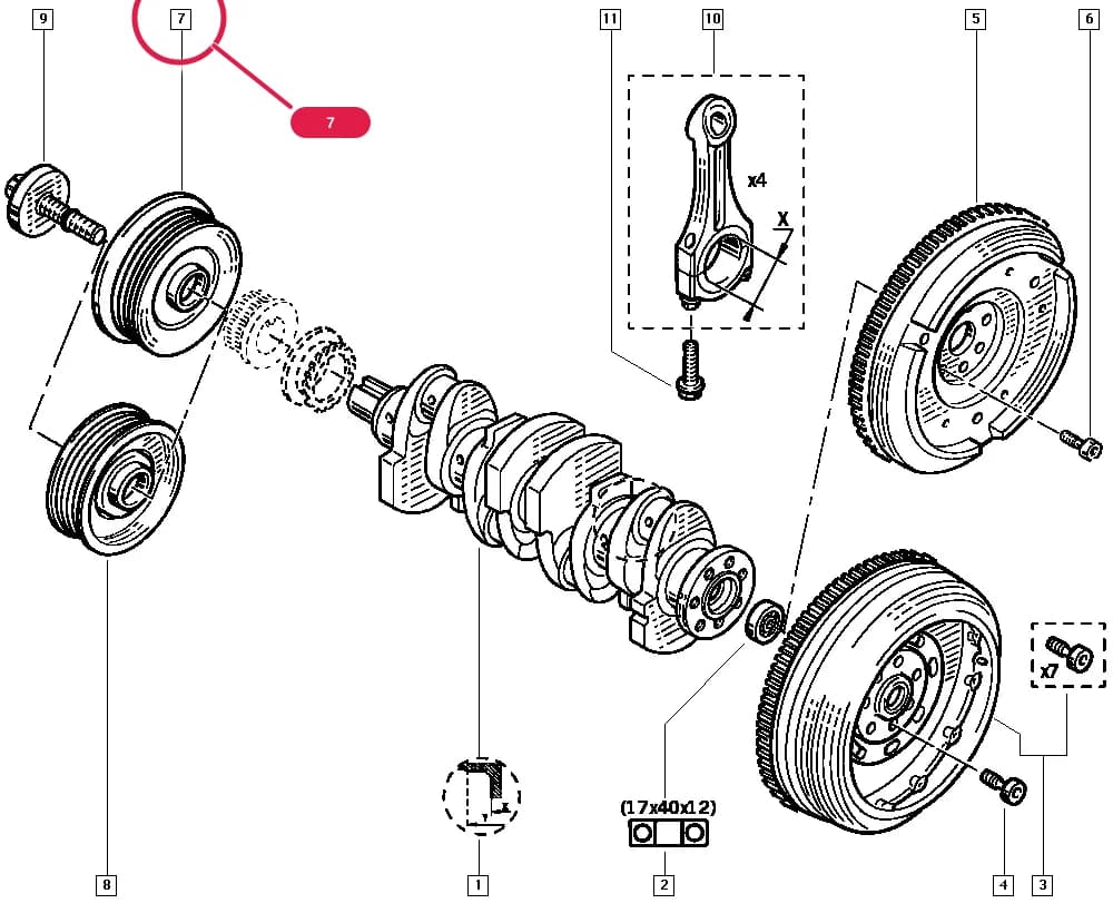 JE0K — Manual › 10 Engine / Crankshaft