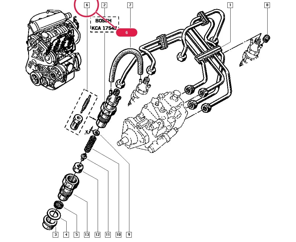 B534 — Manual › 13 Fuel supply / Injector