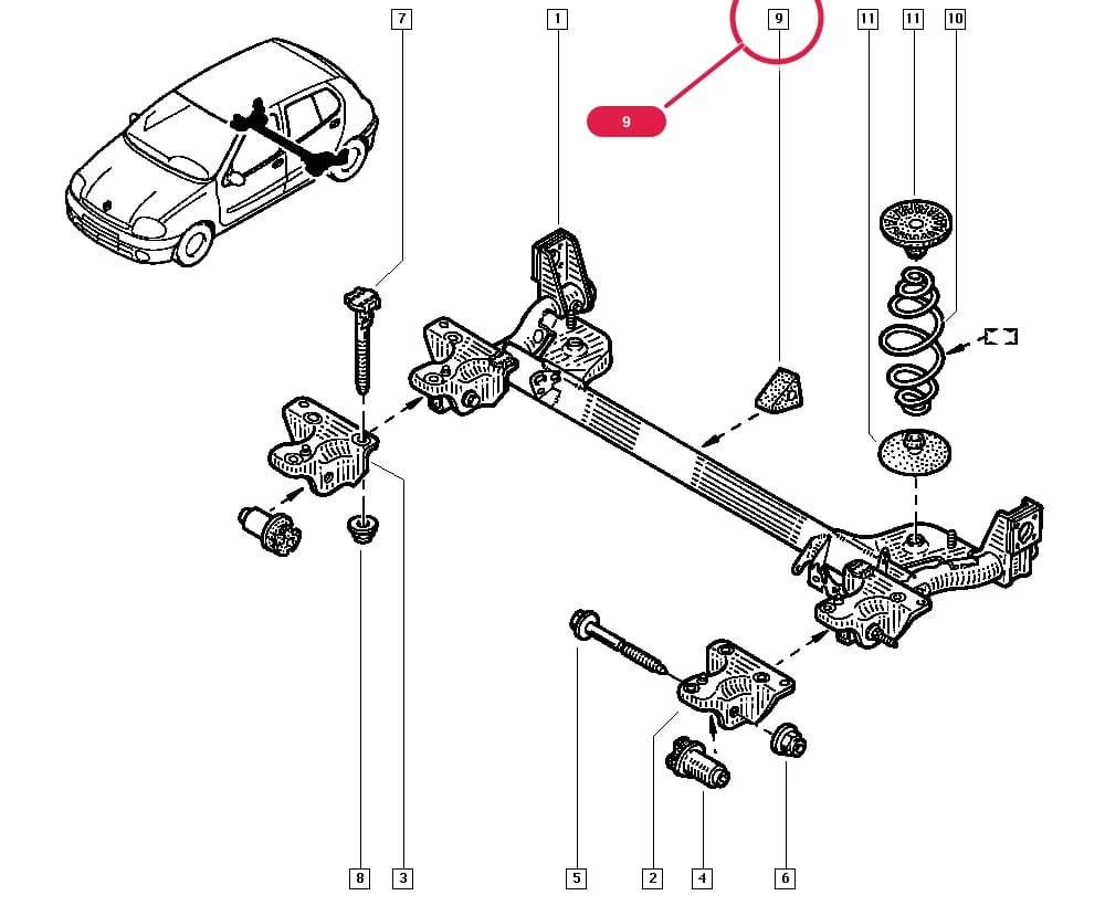 BB01 — Manual › 33 Rear bearing elements / Rear axle