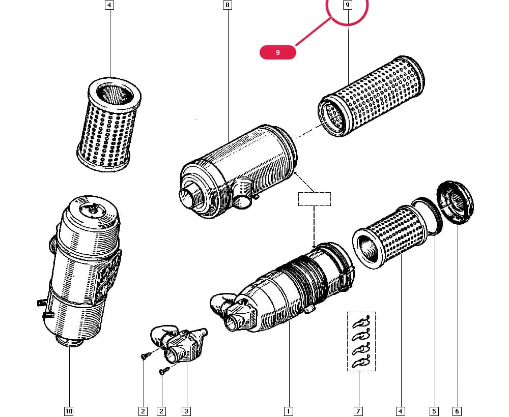 J112 — Manual › 13 Fuel supply / Air filter