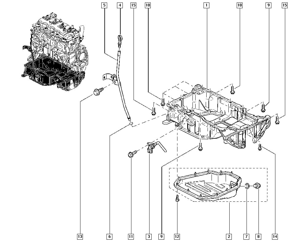 H5M9 — Manual › 10 Engine / Oil sump