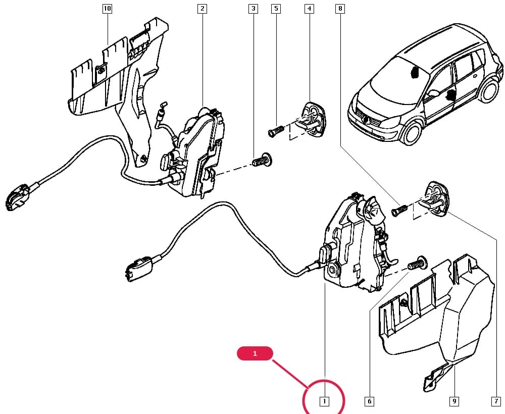 JM02 — Bodywork › 50 Mechanisms / All locks