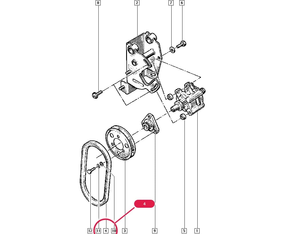 K48U — Manual › 36 Steering / Power-assisted steering pump