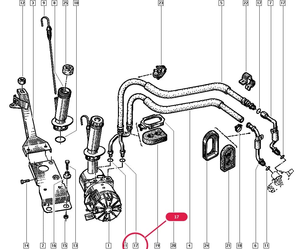 D503 — Manual › 13 Fuel supply / Power-assisted steering pump