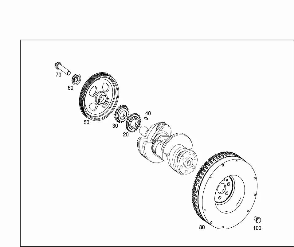 660.950 — 03 PARTS OF UNIT POWER PLANT › 015 CRANKSHAFT AND FLYWHEEL