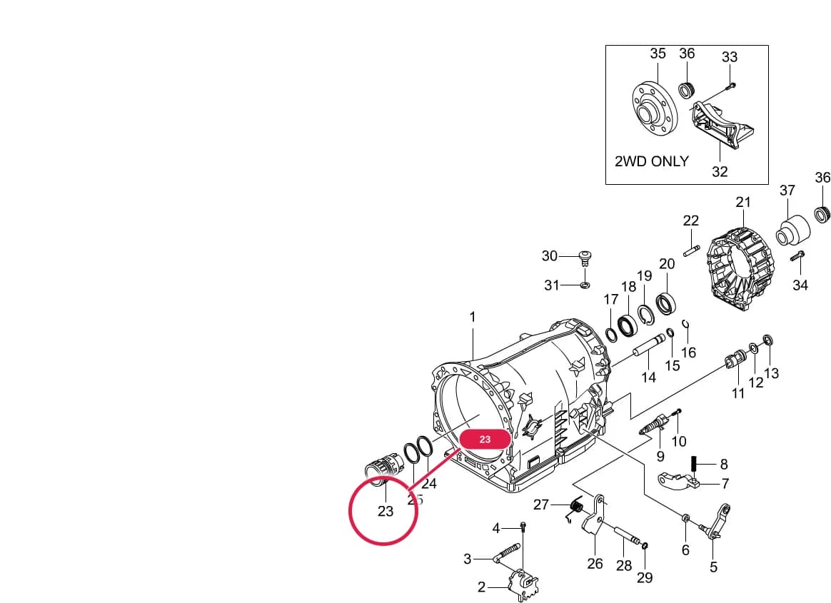 Kyron — Power Train System › 3659 TRANSMISSION HOUSING(DC 5A/T)