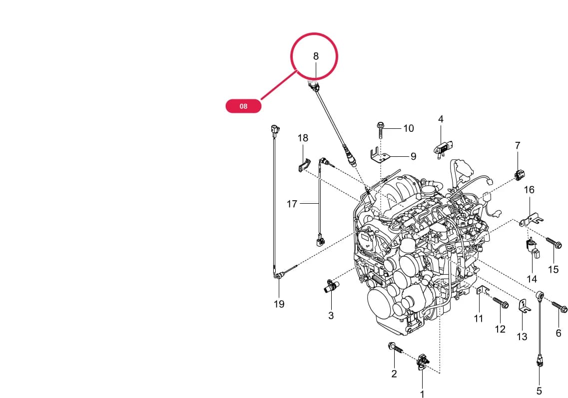 Korando C — Engine › 1432 SENSORS(D20F,D20R)