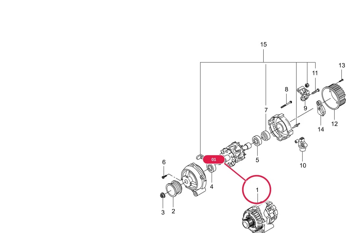 Rexton — Engine › 1452 ALTERNATOR(GSL)
