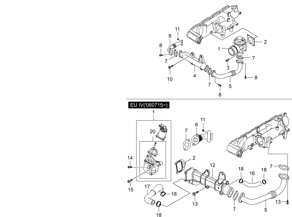 Actyon — Engine › 1791 E.G.R VALVE(D20)