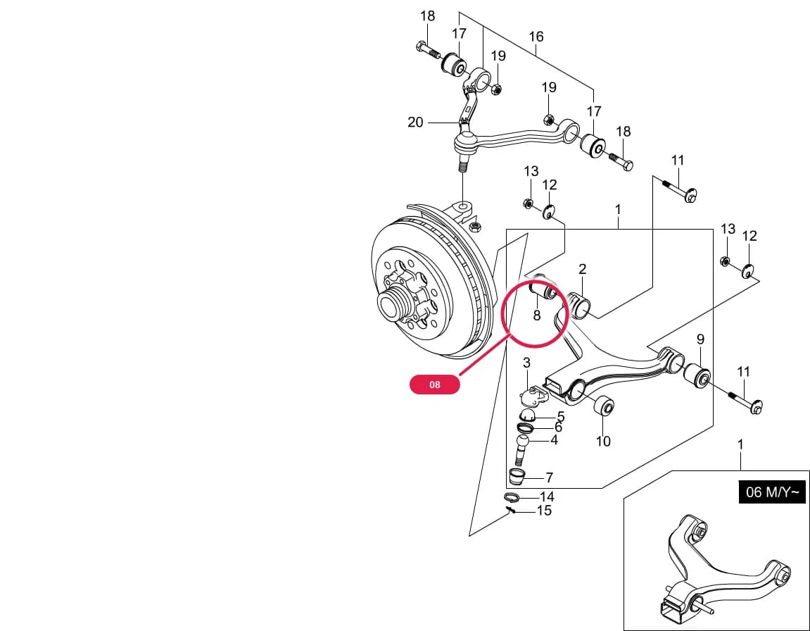 Rexton — Chassis › 4410 FRONT SUSPENSION