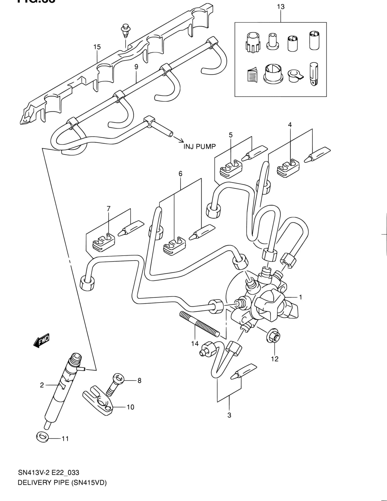 SN415VD-4 — Fuel › 33 - FUEL INJECTOR (SN415VD)