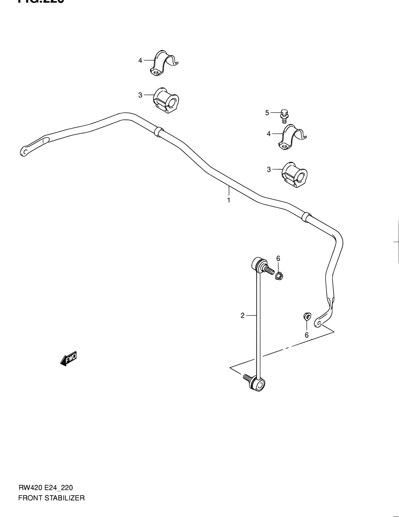 RW415 — Suspension › 220 - FRONT STABILIZER