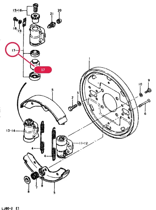 K&P,O&Q,V:FROM 52400-63870 — LJ80-2/LJ80Q-2/LJ80V-2 — Brake › 55 - FRONT WHEEL BRAKE