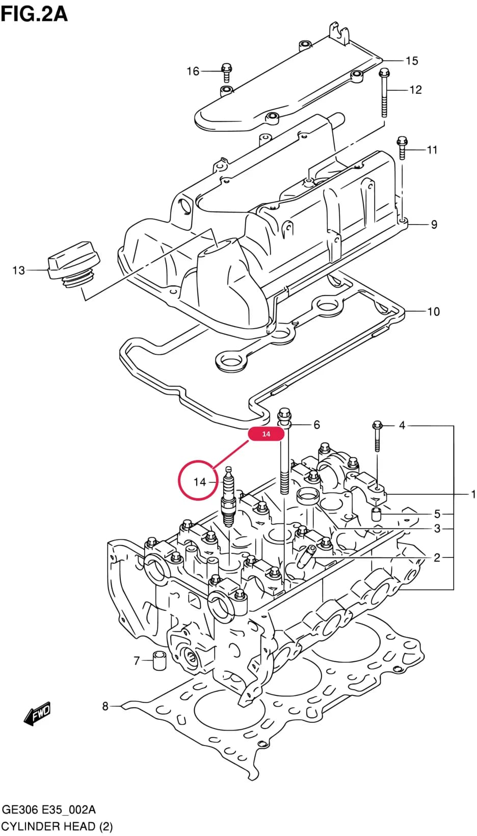 GE306-5 — Engine › 2A - CYLINDER HEAD (TYPE 5,6)