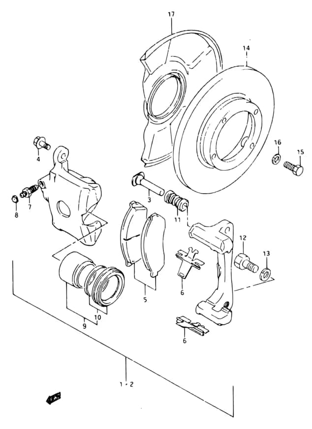 SB308-2 (E01) — Brake › 85 - FRONT BRAKE