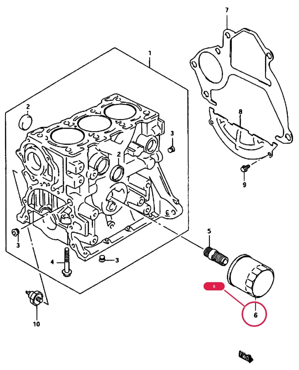 SR306 — Engine › 5 - CYLINDER