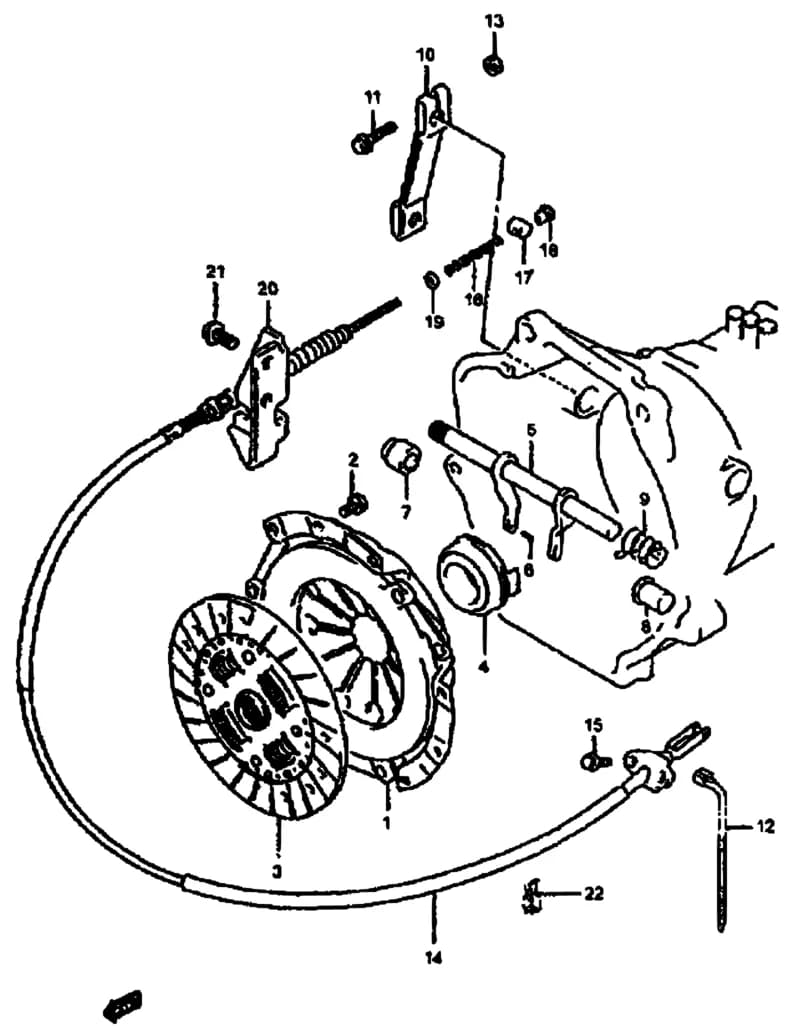 SE419D (Santana) — Transmission › 28 - CLUTCH