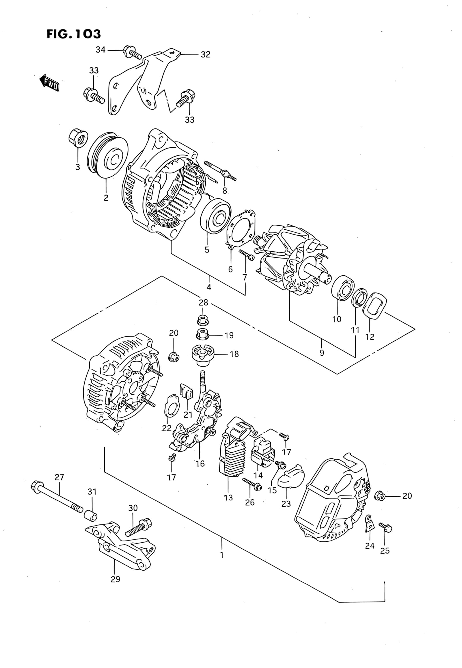 SV620-2 — Engine › 103 - GENERATOR (SV620)
