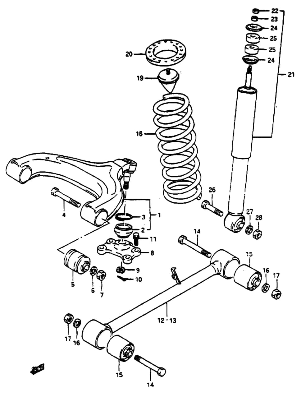 SE413 — Suspension › 50 - REAR SUSPENSION