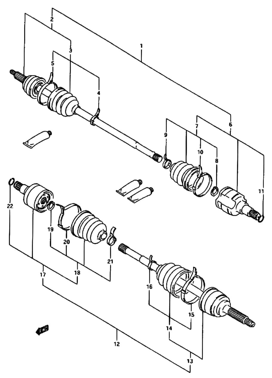 SR306 — Suspension › 83 - FRONT AXLE (AT)