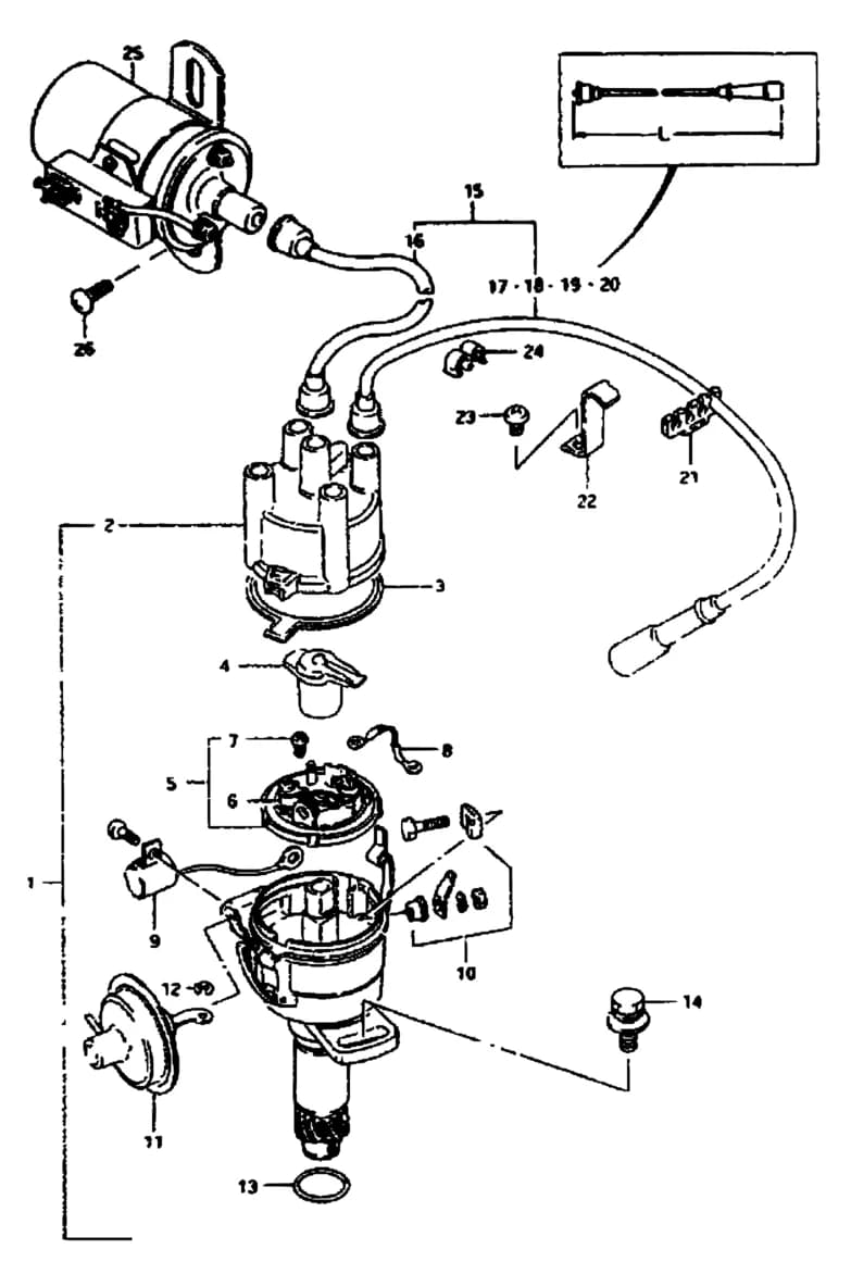 MG410/MG410W — Engine Electrical › 35 - DISTRIBUTOR