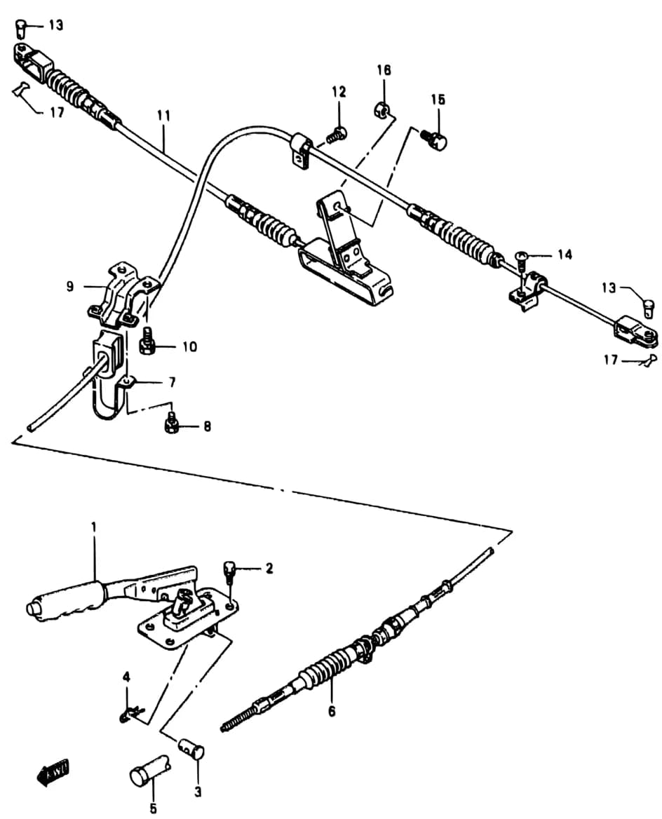 SJ413-9 — Brake › 88 - PARKING BRAKE
