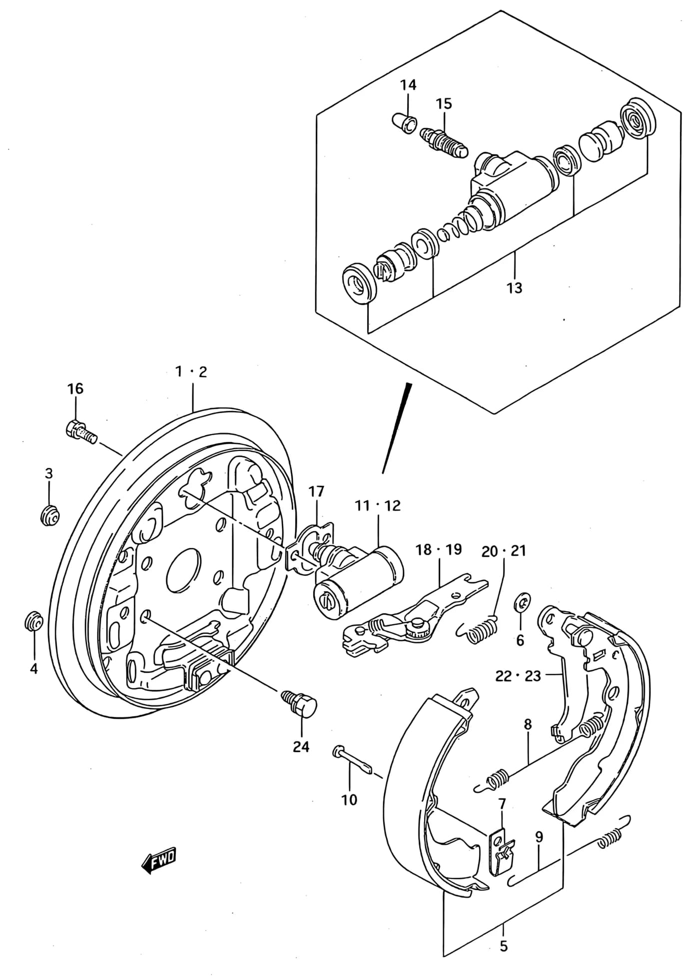 SH410 (Maruti) (E01,E02,E18,E19,E22,E24) — Brake › 74 - REAR WHEEL BRAKE (NABCO)