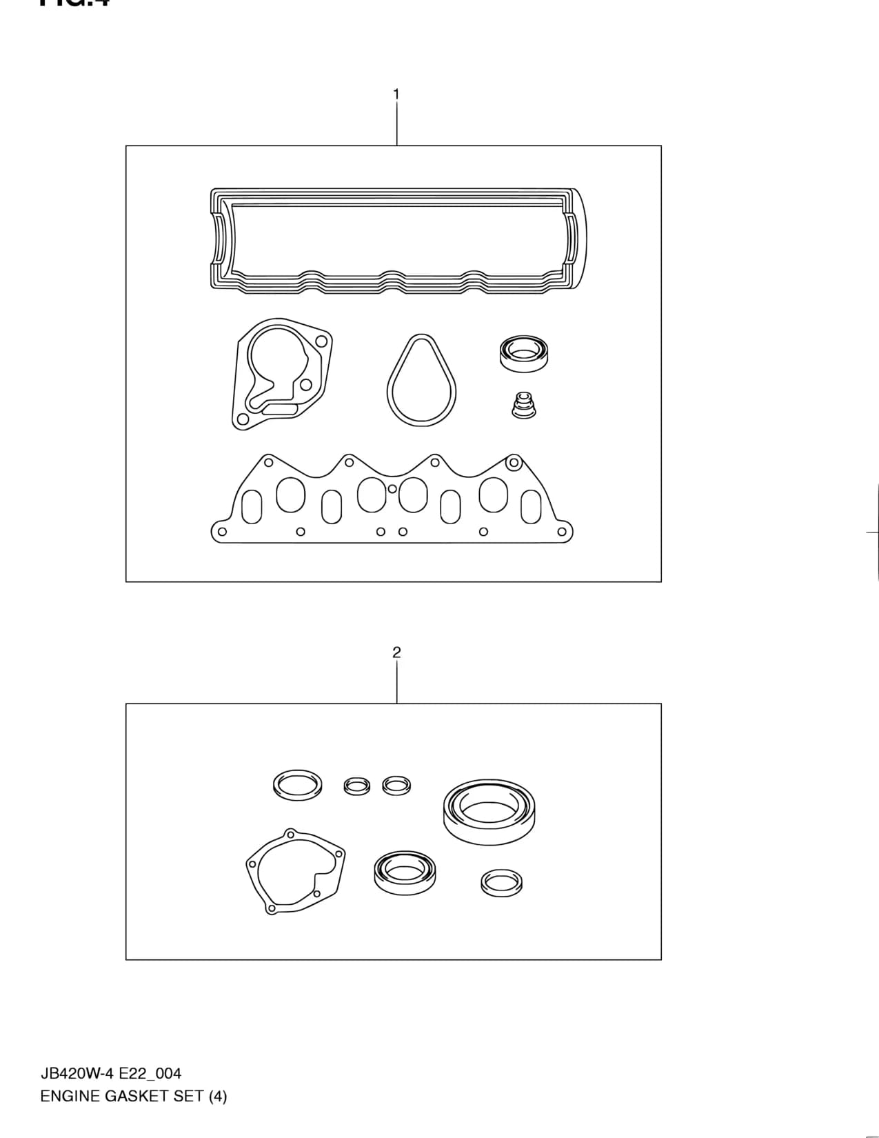 JB419WD-5 — Engine › 4 - ENGINE GASKET SET (JB419WD)