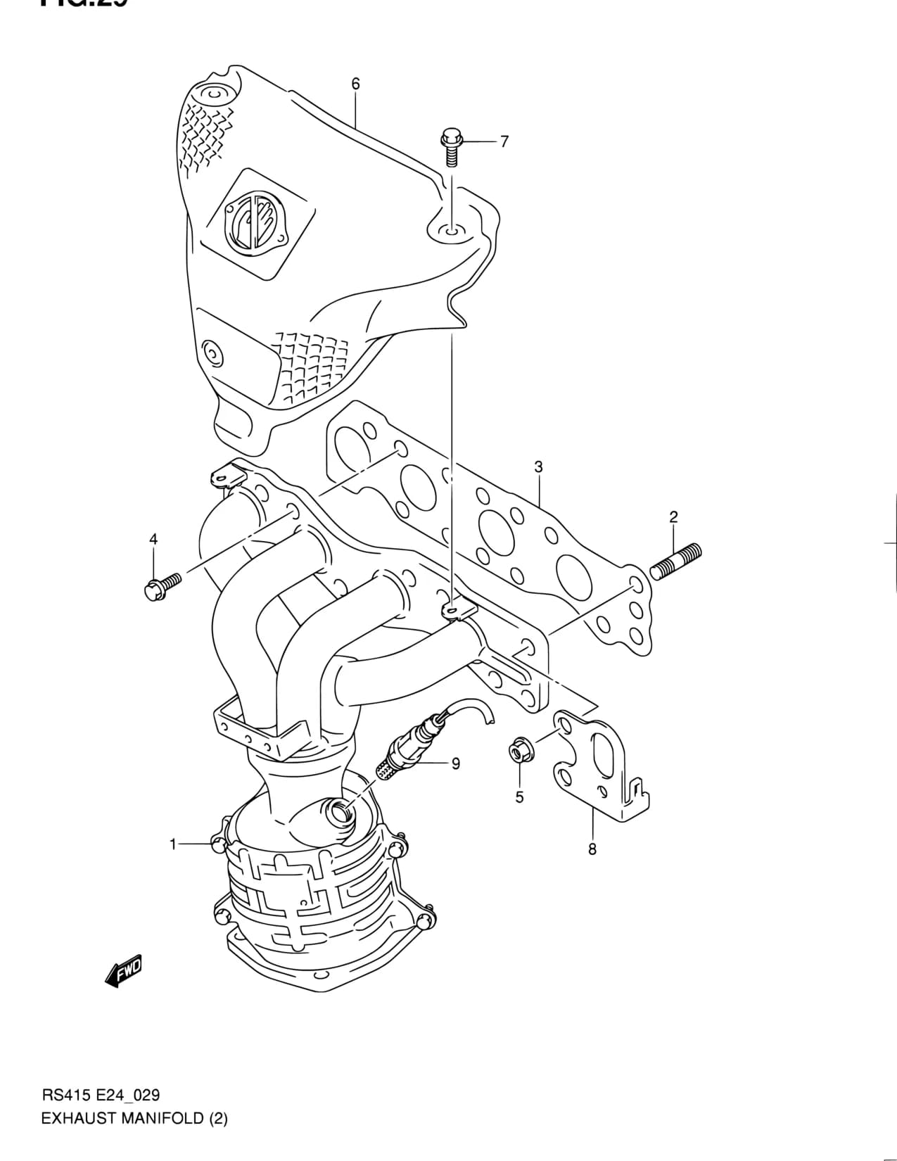 RS416-2 — Exhaust › 29 - EXHAUST MANIFOLD (RS416)