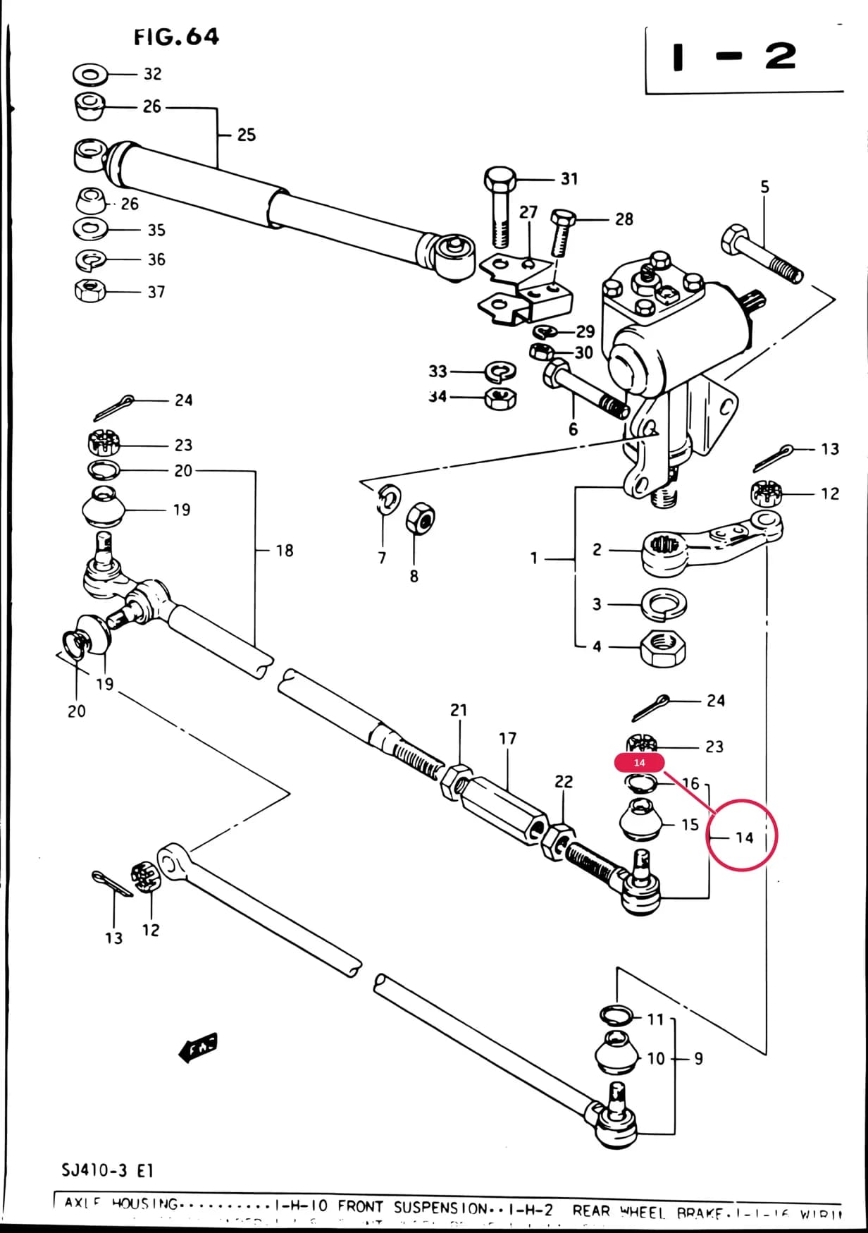 K/P,O/Q,VW:<-48810-80000 — SJ410-3 (E01) — Steering › 64 - STEERING LINK (LHD)
