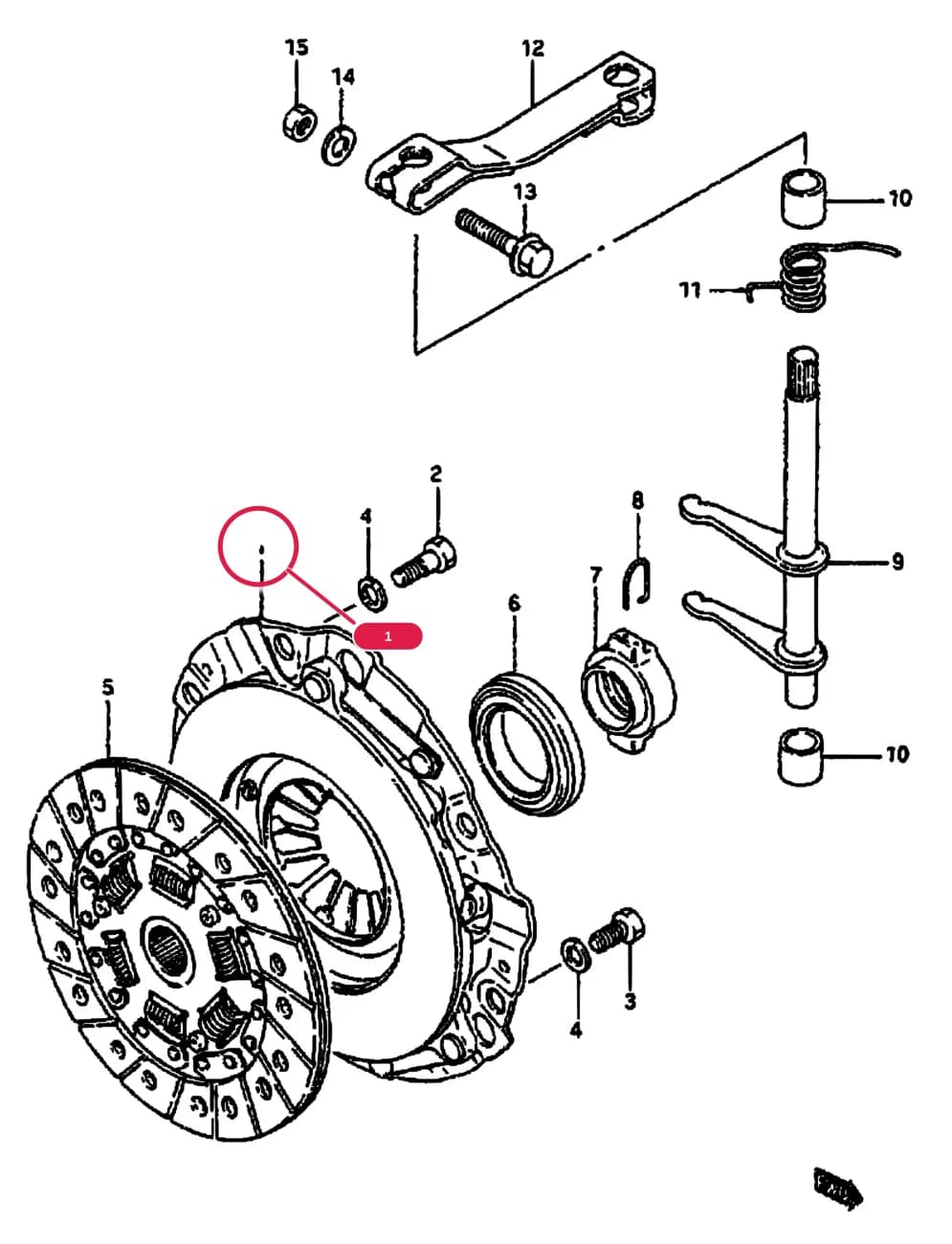SS40T — Transmission › 25 - CLUTCH (MT)
