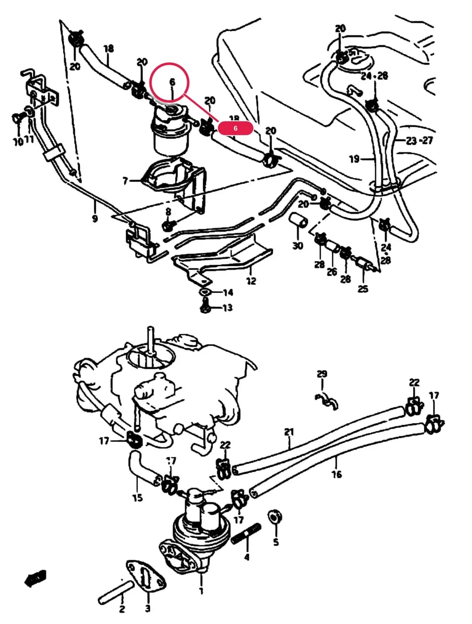 SA310 (E01) — Fuel › 23 - FUEL PUMP