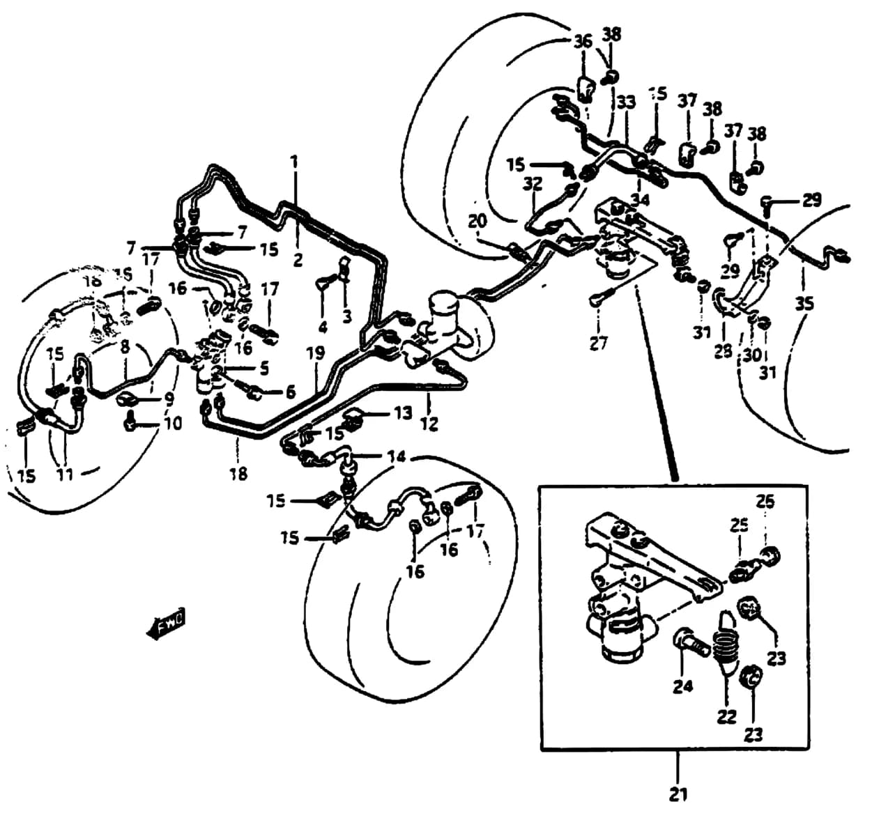 SE413 — Brake › 58 - BRAKE PIPING