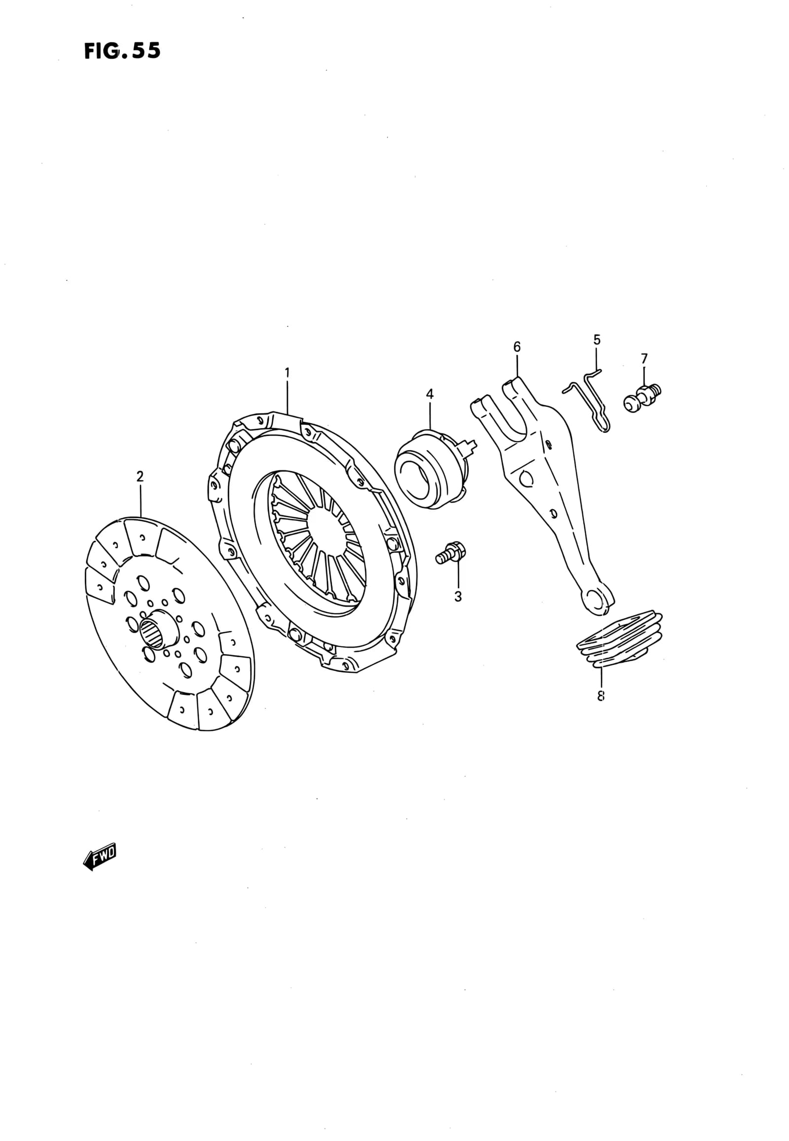 SV420D — Transmission › 55 - MT CLUTCH (MT:SV420D)