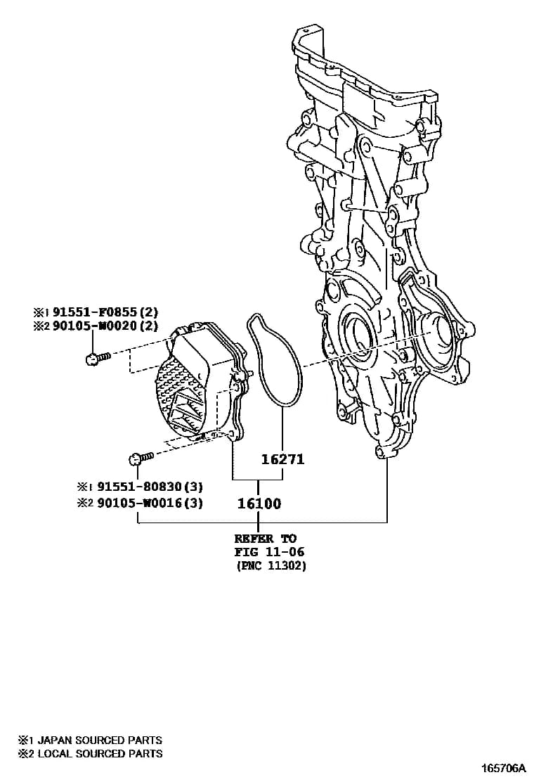 AURIS/HYBRID   (UKP) 166520 — ZWE186L-DHXDBW › 16-01 WATER PUMP