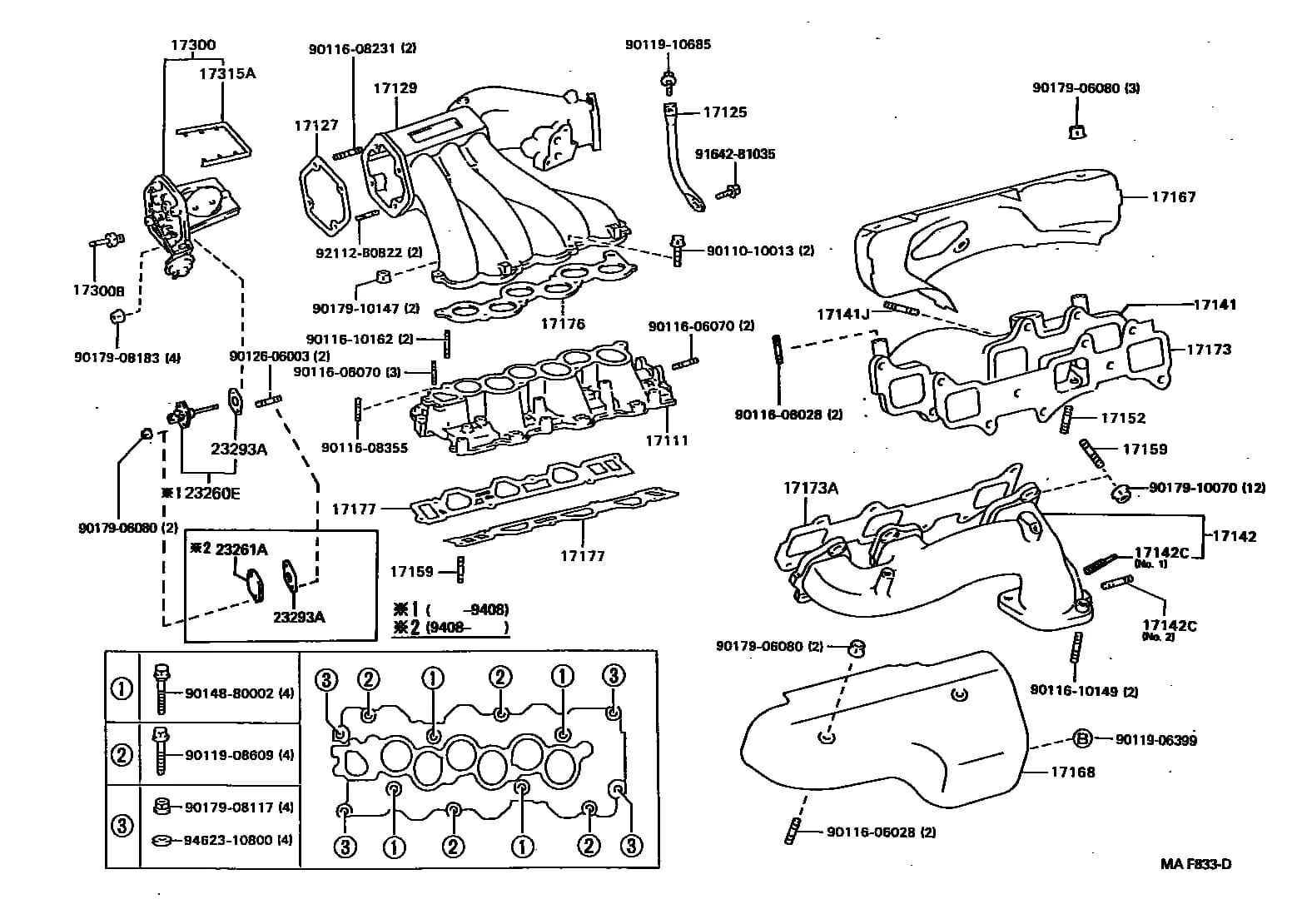 CAMRY           (WG) 283550 — VCV10L-CWMGKW › 17-01 MANIFOLD