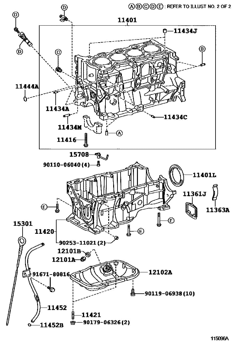 AURIS/COROLLA  (JPP) 165510 — ZRE151L-AHFDKW › 11-05 CYLINDER BLOCK