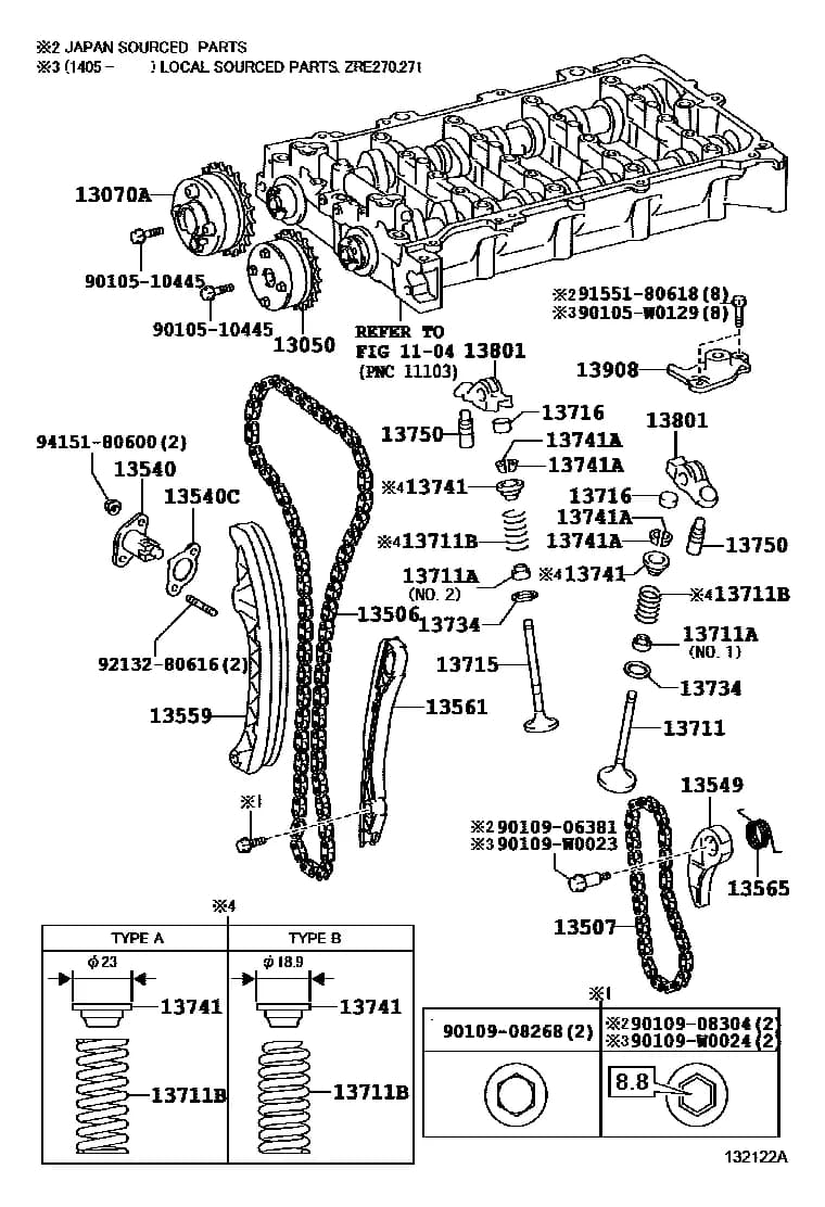 AVENSIS 273560 — ZRT270L-AEFEPW › 13-02 CAMSHAFT & VALVE