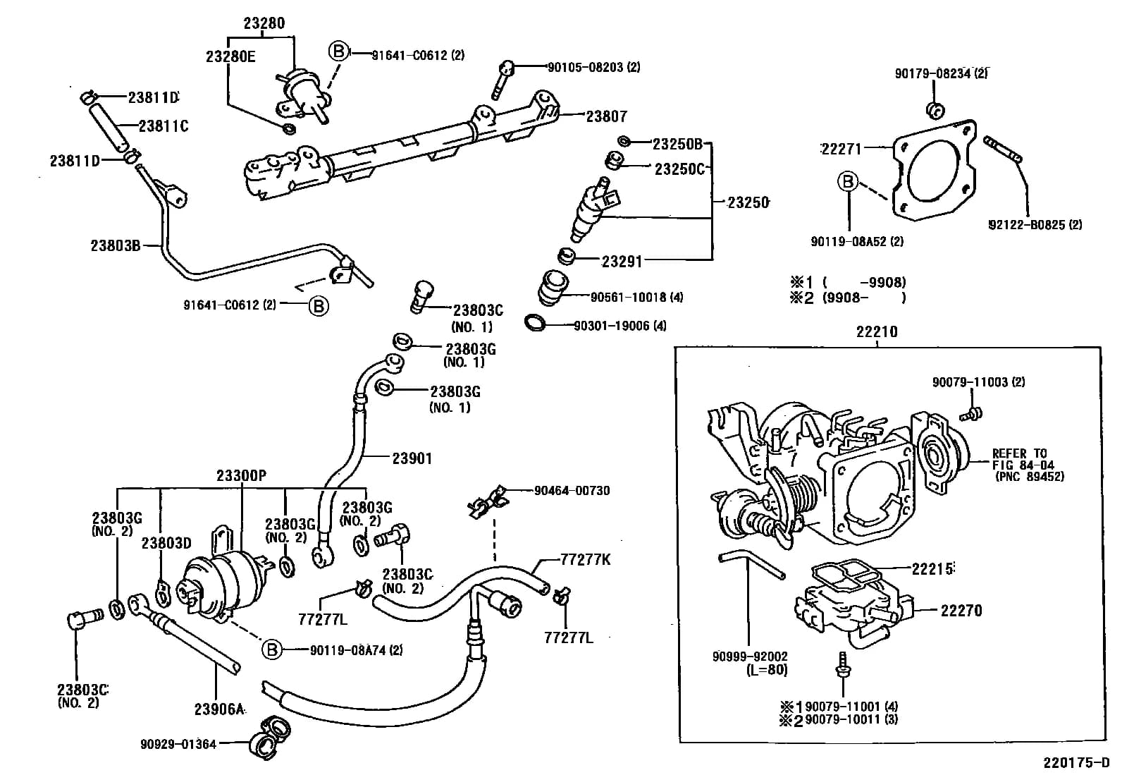 4RUNNER 671460 — RZN180L-GKPSKA › 22-11 FUEL INJECTION SYSTEM