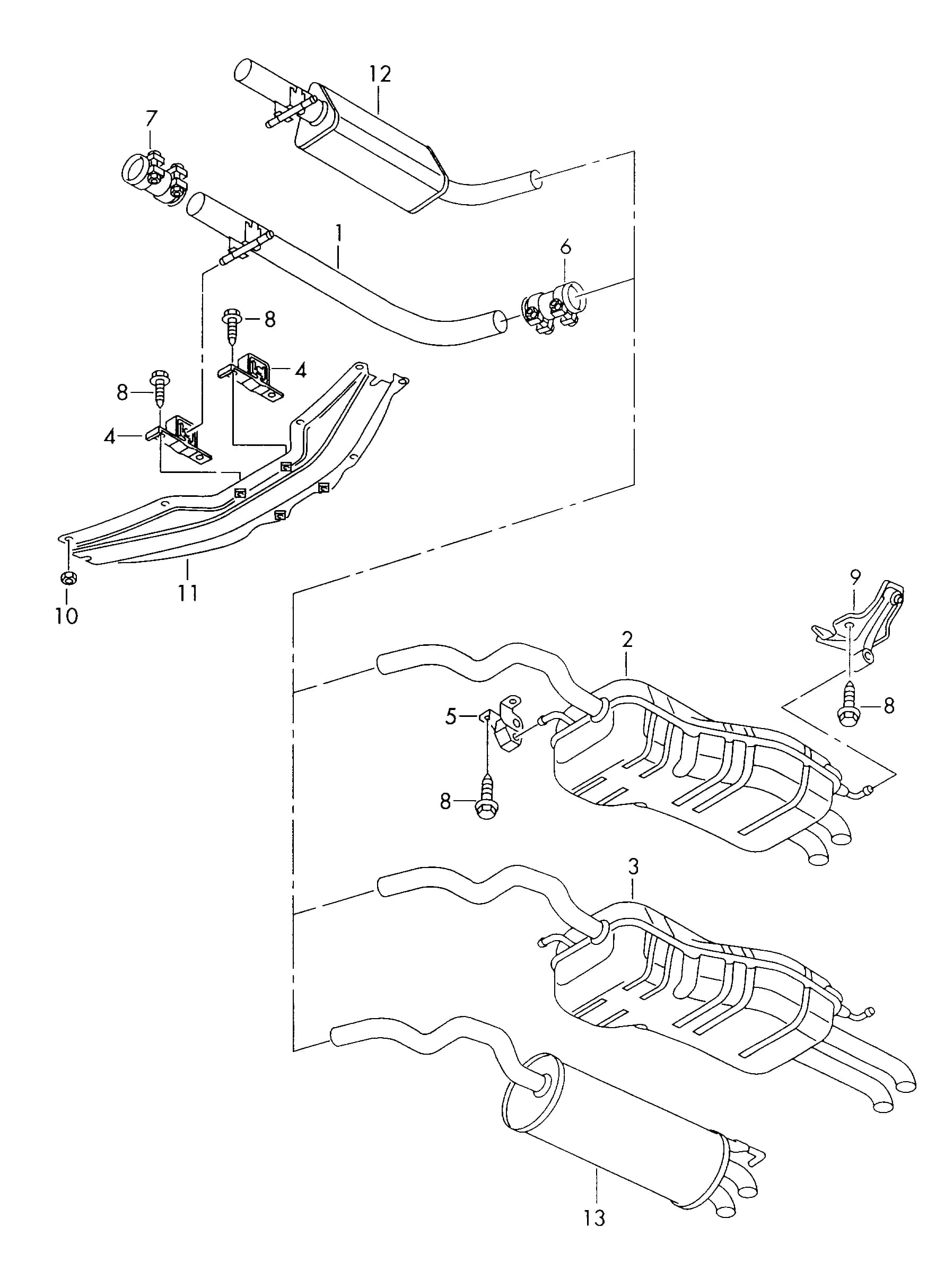 VARIANT:ARL,ASZ — 2006 (1J-6-000 001 >>) — Fuel, exhaust, cooling › 25385