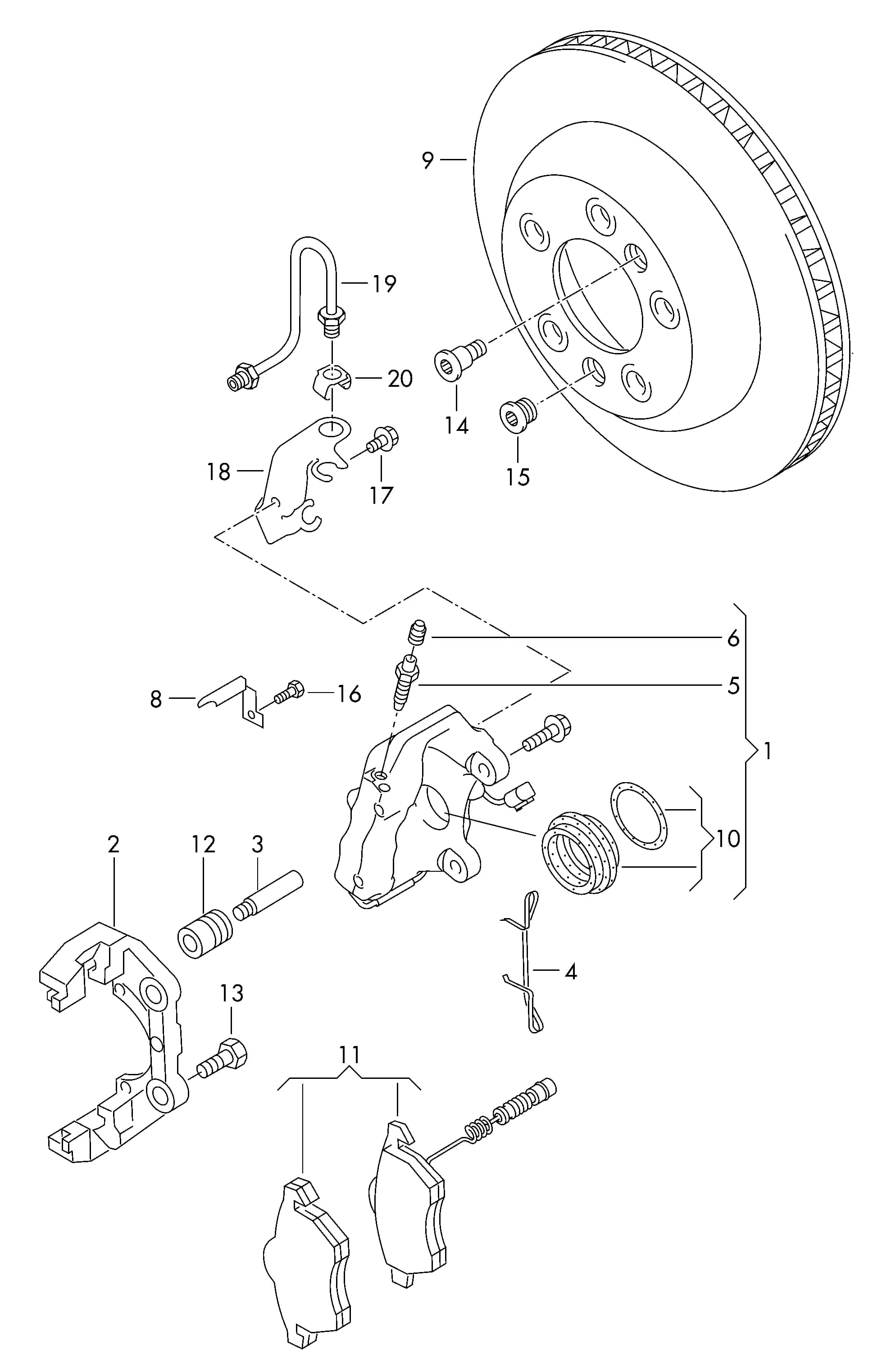 2007 (7J-7-000 001 >> 7J-7-040 000) — Wheels, brakes › 61565