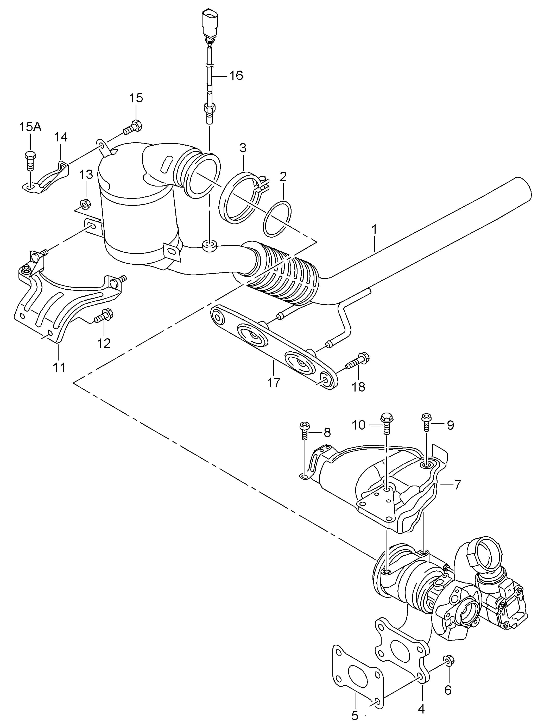 2014 (Golf Variant AU-E-500 001 >>) — Fuel, exhaust, cooling › 25330
