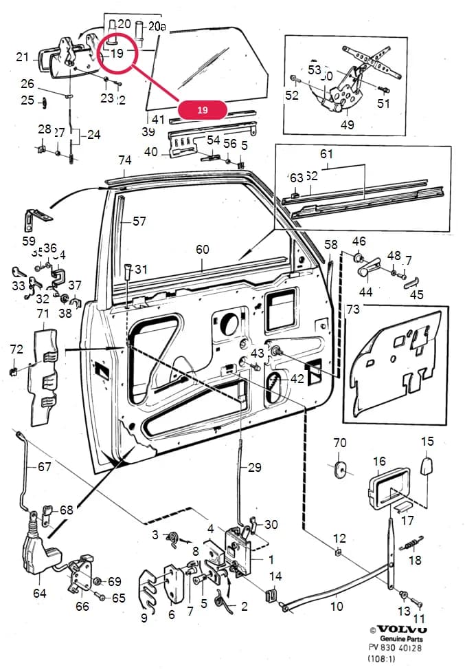 83 Doors and lids — Subgroups of category: "Doors and lids" › door parts front door