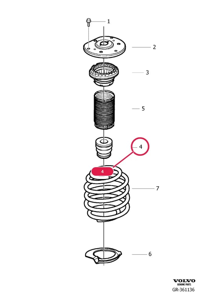 For marking, see Vehicle details., MARKED 3, 7 — 72 Springs — 723 spring front, helical spring and torsion spring › suspension front, coil spring and torsion spring