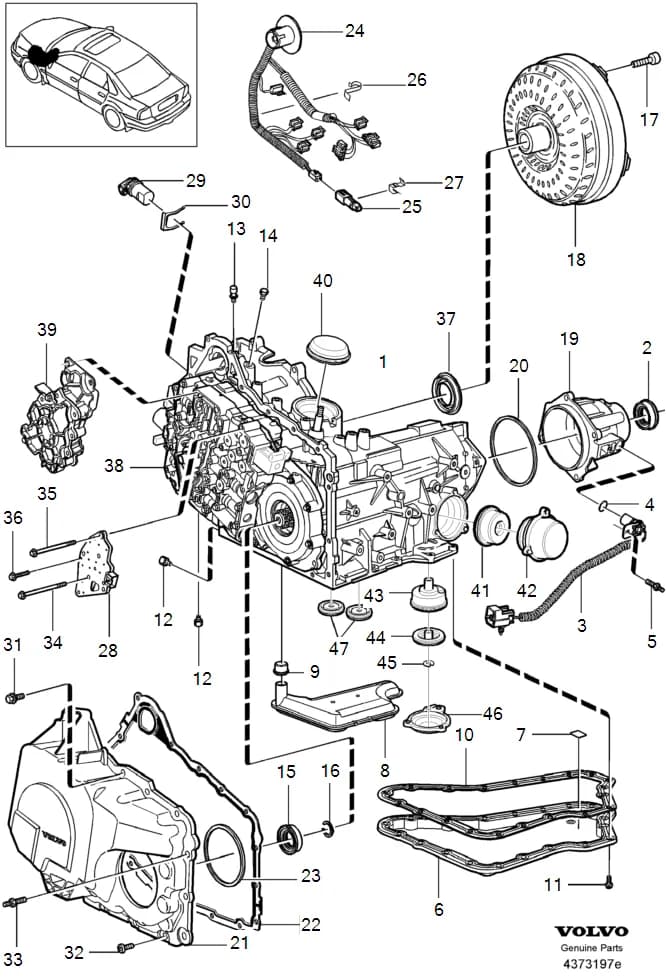 43 Transmission — Subgroups of category: "Transmission" › transmission, automatic related parts 4T65EV
