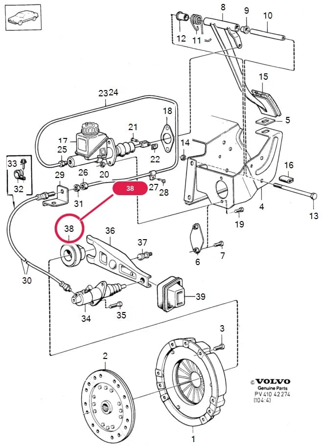 41 Clutch — Subgroups of category: "Clutch" › Clutch control clutch  B28 , B28E